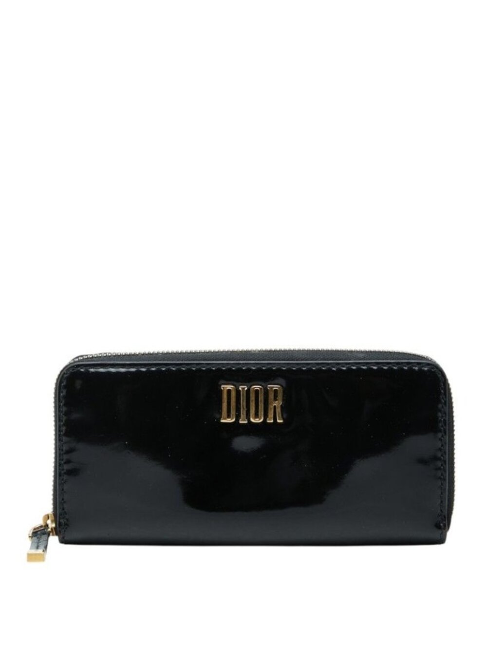 Dior Logo Wallet Black Patent